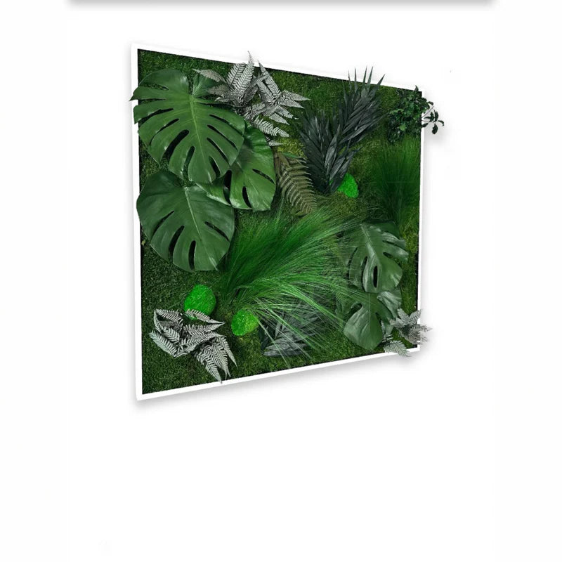 Tableau végétal naturel stabilisé Tropical 80x80