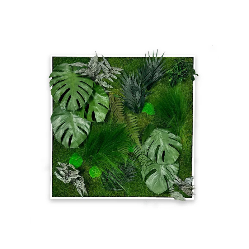 Tableau végétal naturel stabilisé Tropical 80x80