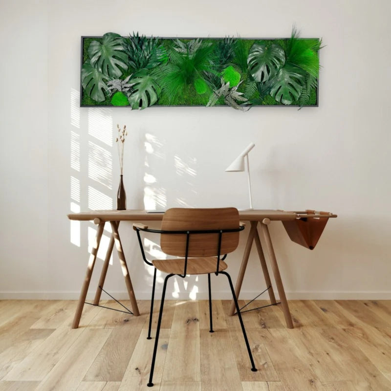 Tableau végétal naturel stabilisé Tropical 40x140