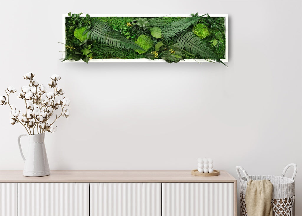Tableau végétal naturel stabilisé Elegance 20x70