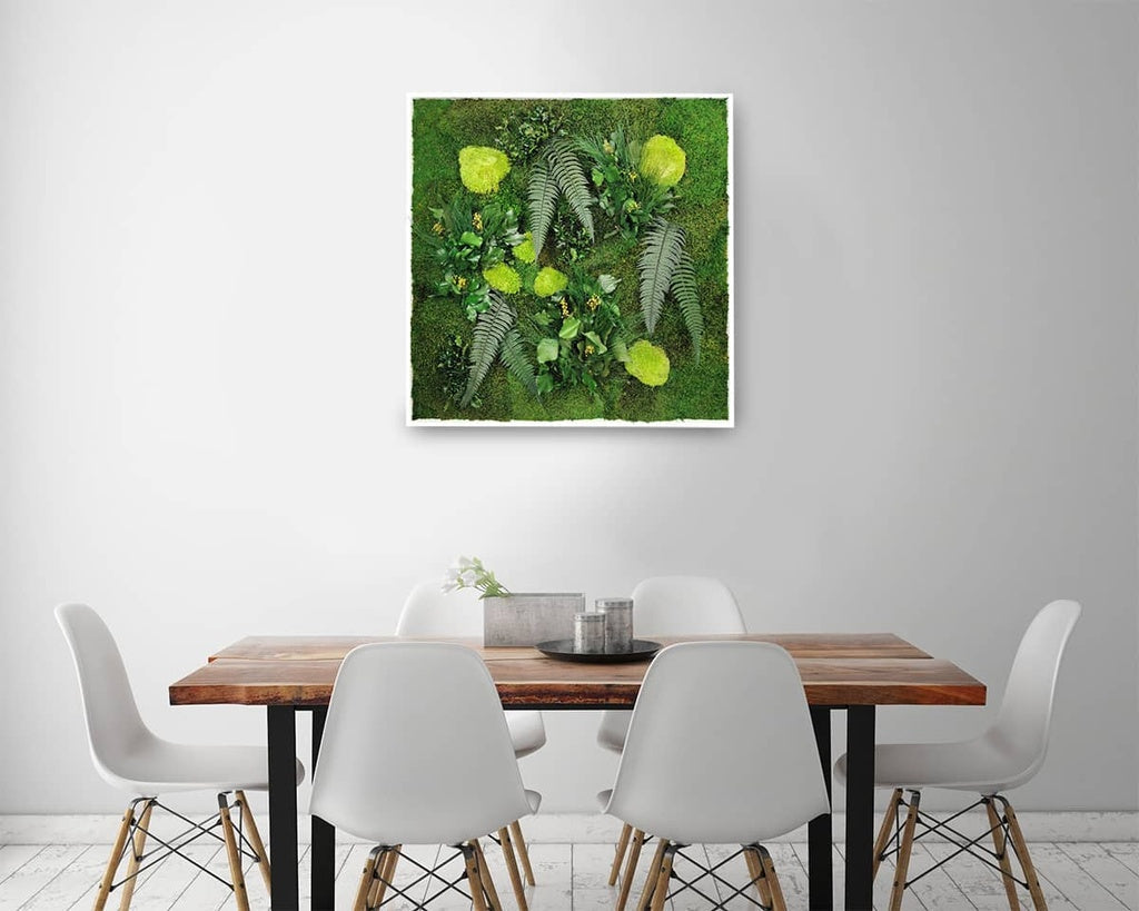 Tableau végétal naturel stabilisé Elegance 80x80