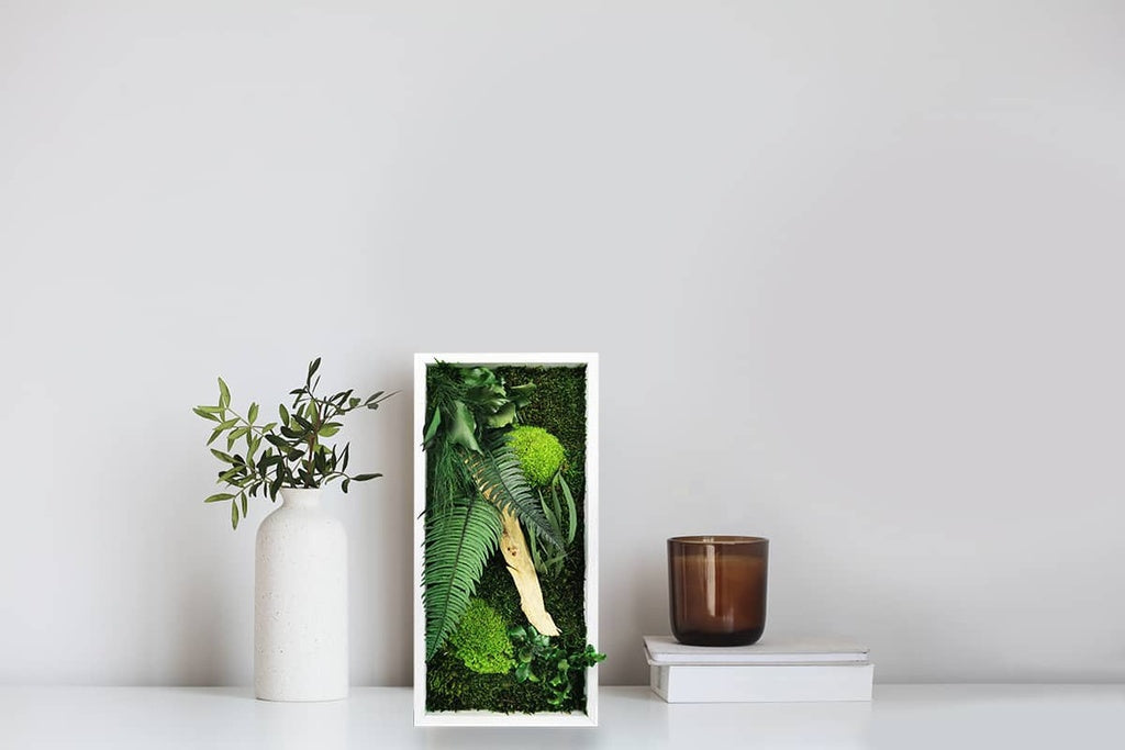 Tableau végétal naturel stabilisé Wood 18x38